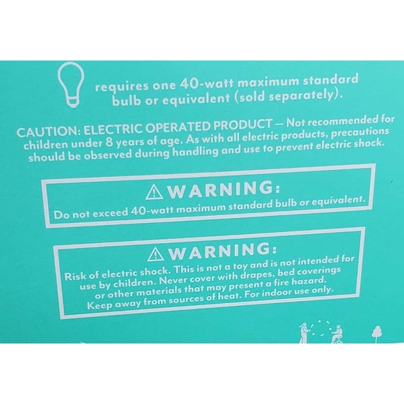 Matching Pair 14.75" Pillowfort Striped Gray Accent Bed/Sofa Side Table Lamps - Picture 6 of 6